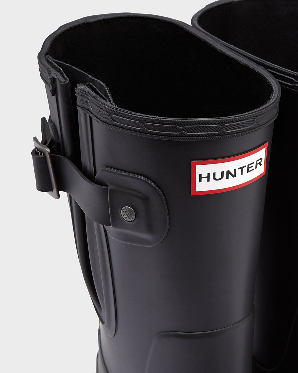 Låga Gummistövlar Herr - Hunter Original Side Adjustable - Svarta - 397126-HFA